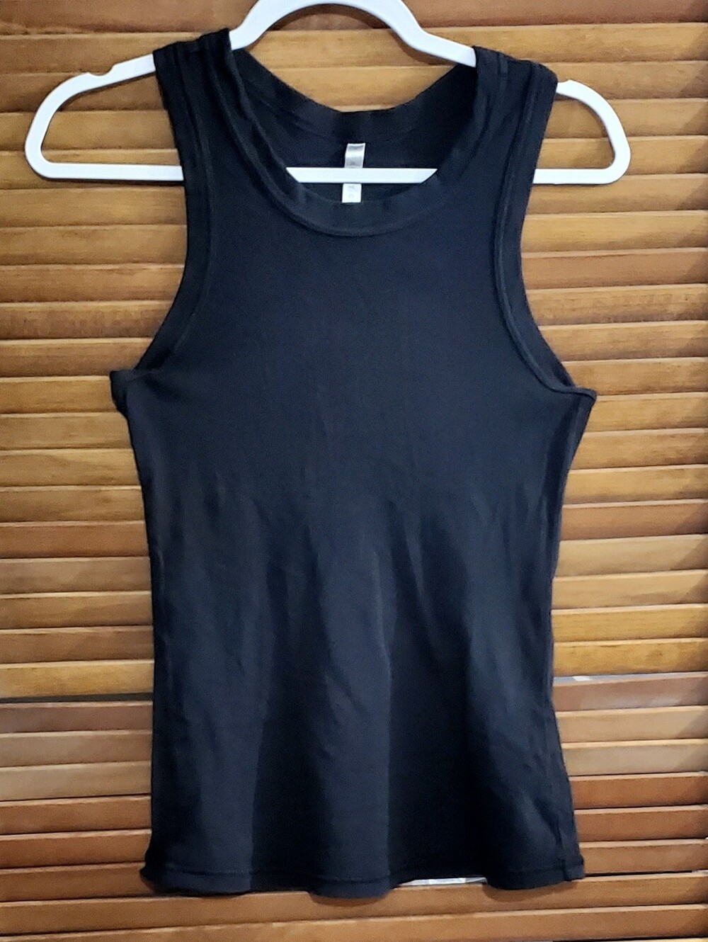 Fabletics Black Ribbed Athletic Tank